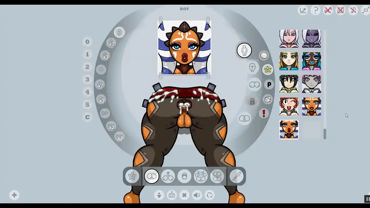 Fap Wall 0.7 [Jogo de Natal PornPlay Hentai] Ep.1 Ahsoka Tano anal fodido por 3 monstros alienígenas em um buraco de glória