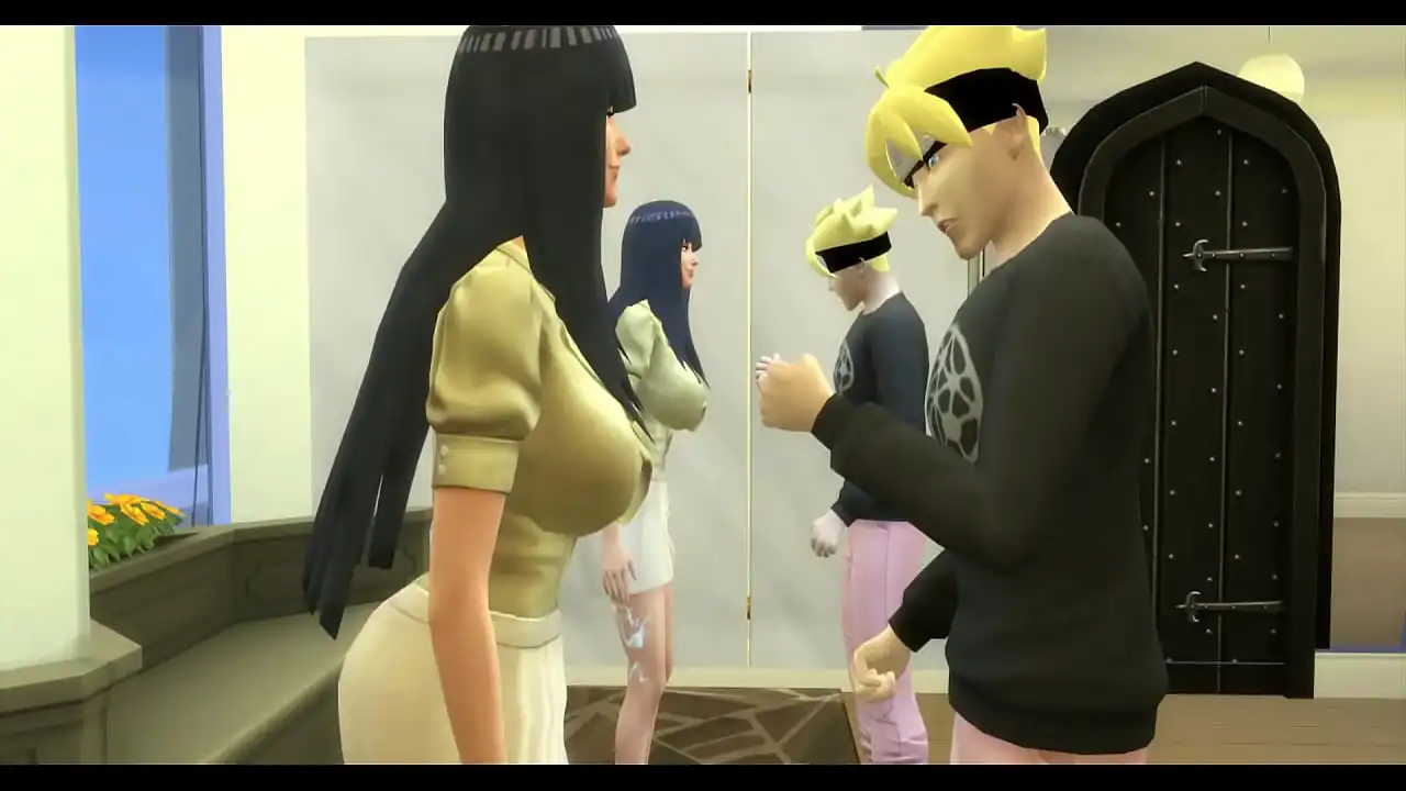 Naruto Hentai Episódio 97 Hinata conversa com Boruto e eles acabam fodendo, ela adora o pau do enteado já que ele fode ela melhor que o pai dela Naruto